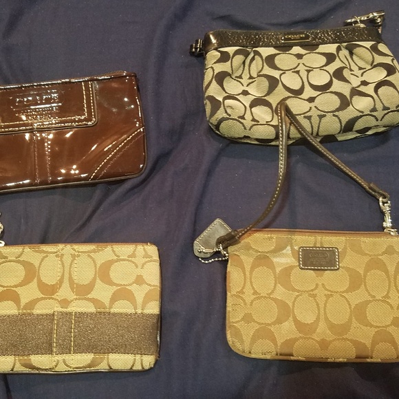 4 coach wristlets - Picture 1 of 2